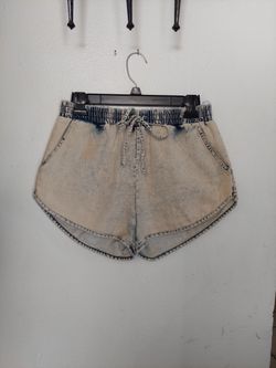 Acid Washed Booty Shorts