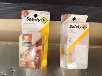 Safety cabinet latch and plug protector