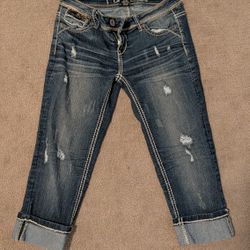 Stretch Cropped Jean Size 0/1