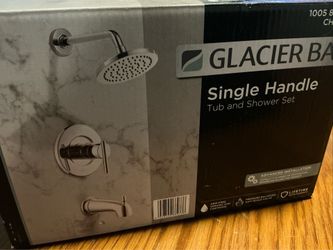 Glacier bay chrome tub and shower set with valve - new - Nellis / Sahara
