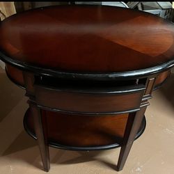 Vintage Cherry Wood Table 26" Tall, 25 1/2"W, 17 1/4" Deep