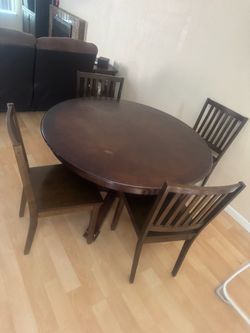 Solid wood table