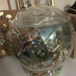 Jar of Jewelry for Craft 