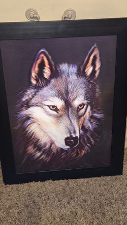 A Moving picture of a wolf