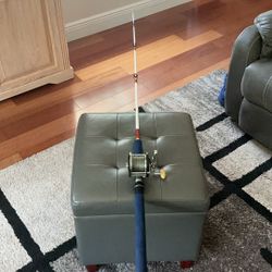 6 Ft. Solid Fiberglass Rod, and Penn Reel For Saltwater Fishing.
