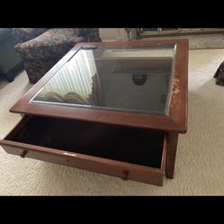 Very Nice Wood Map Table