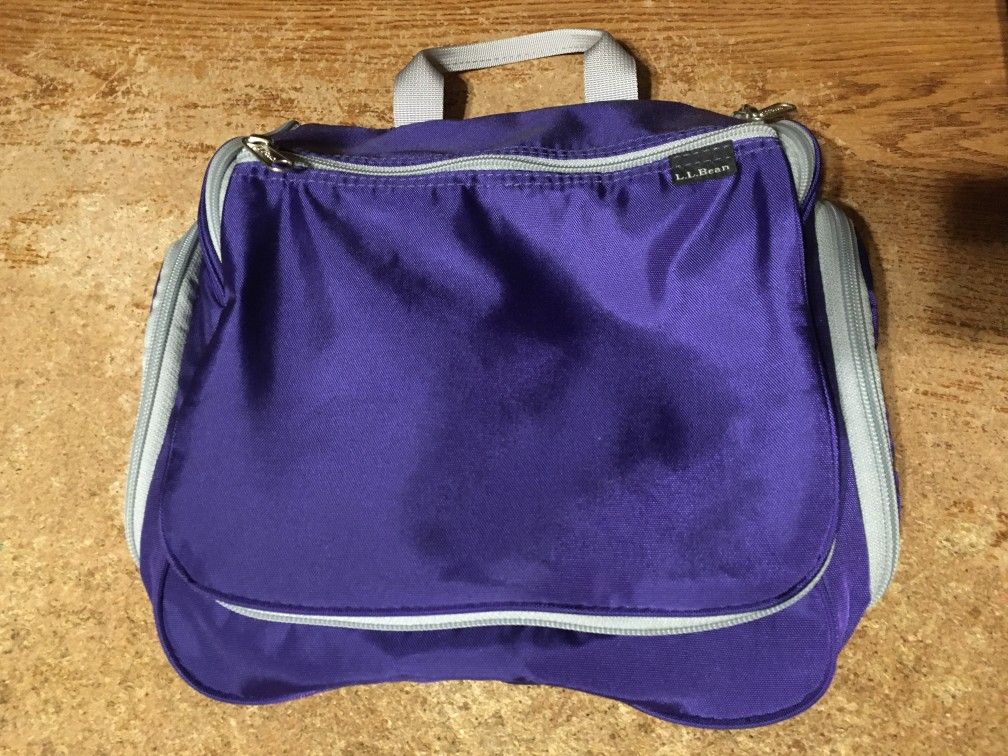 L.L. Bean Toiletry Bag Royal Purple Travel Personal Organizer 245361