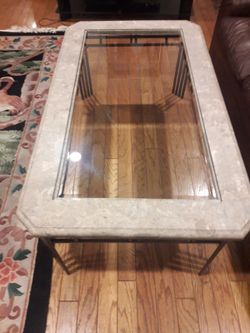Marble coffee table 48inch x 28inch