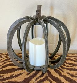Fall Pumpkin Candle Holder
