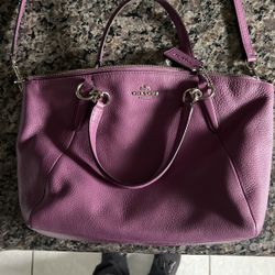 New Coach Purse In Purple Crossbody Or Hand Held