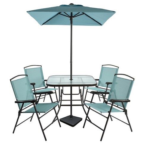 Patio Dining Set With Umbrella Target : Sinta 3 Piece Bistro Set with