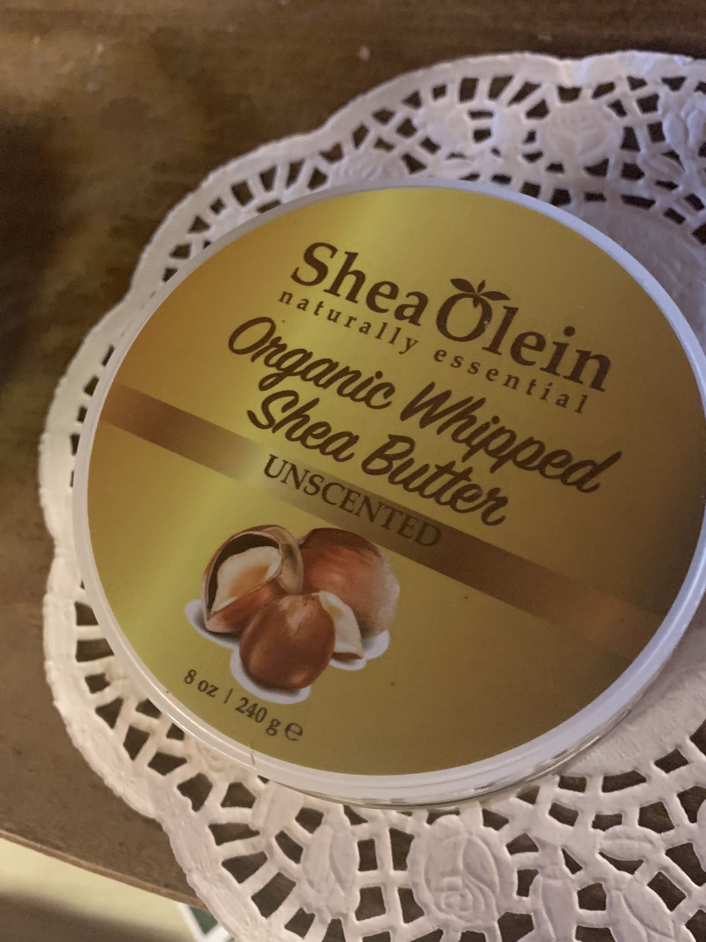 Organic whipped Shea butter