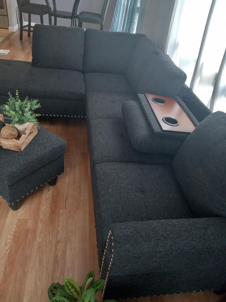 New Sectional And Ottoman