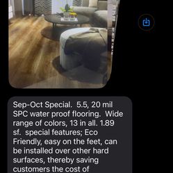 Sept. -Oct. SPC Water Proof Flooring 