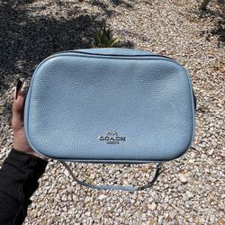 blue coach crossbody bag