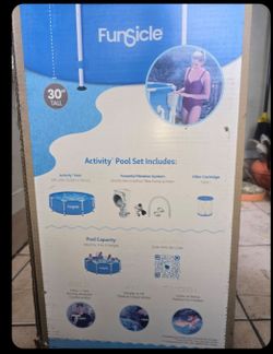 10ft x 30in NEW POOL W PUMP