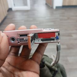 Sony Cyber shit dsc-w55 Digital Camera pink 7.2mp Carl Zeiss
