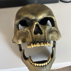 Skull face mask movable jaw