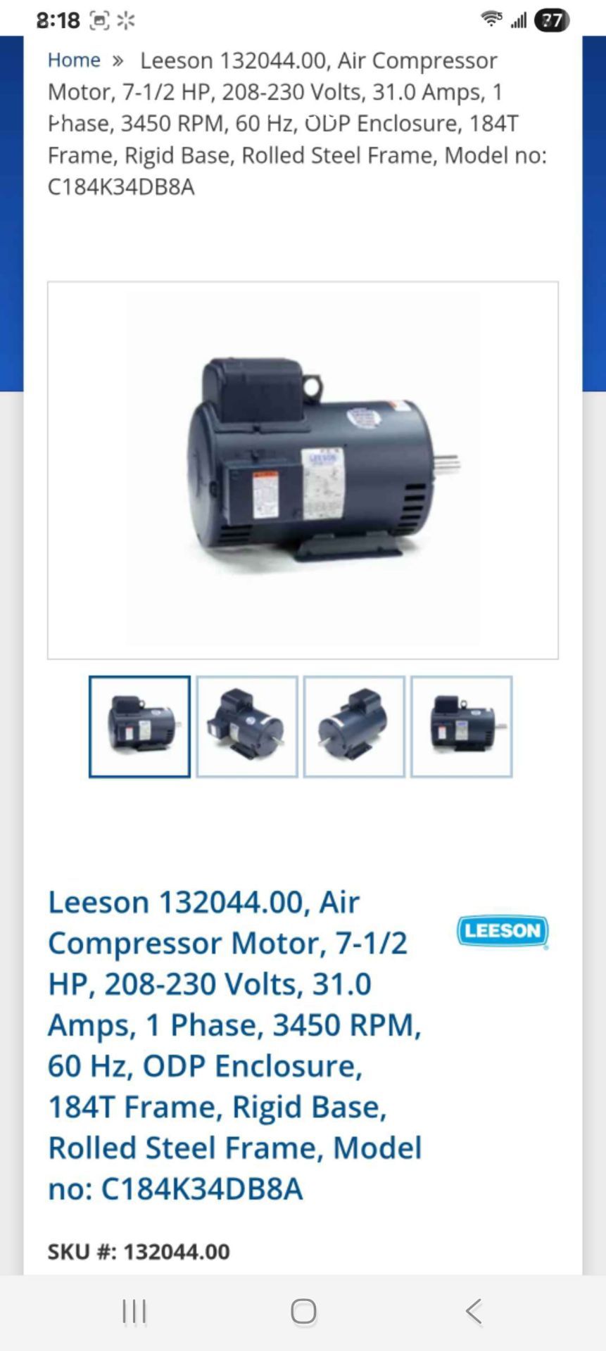 Motor LEESON