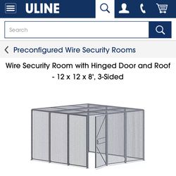 (2) 12x12x8 Uline Security Cage 