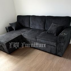 New Black Sofa 