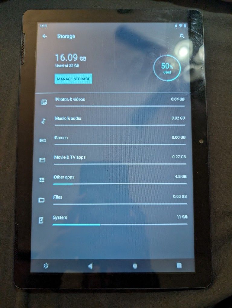 Tablet Onn 10.1" and Arteck Bluetooth Wireless Keyboard (Extra $10 With Keyboard) 