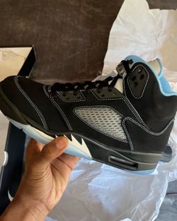 Retro Air Jordan 5 Black University Blue Size 10