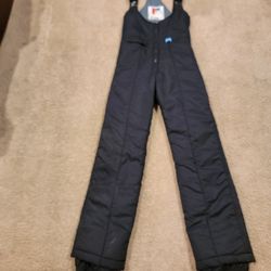 XS BLACK SNOW BIB OVERALLS 
