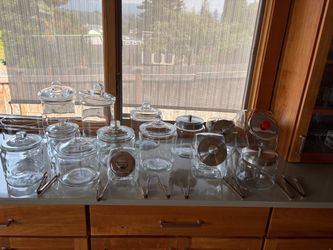 Glass candy/Storage Jars with Lids – Set of 12