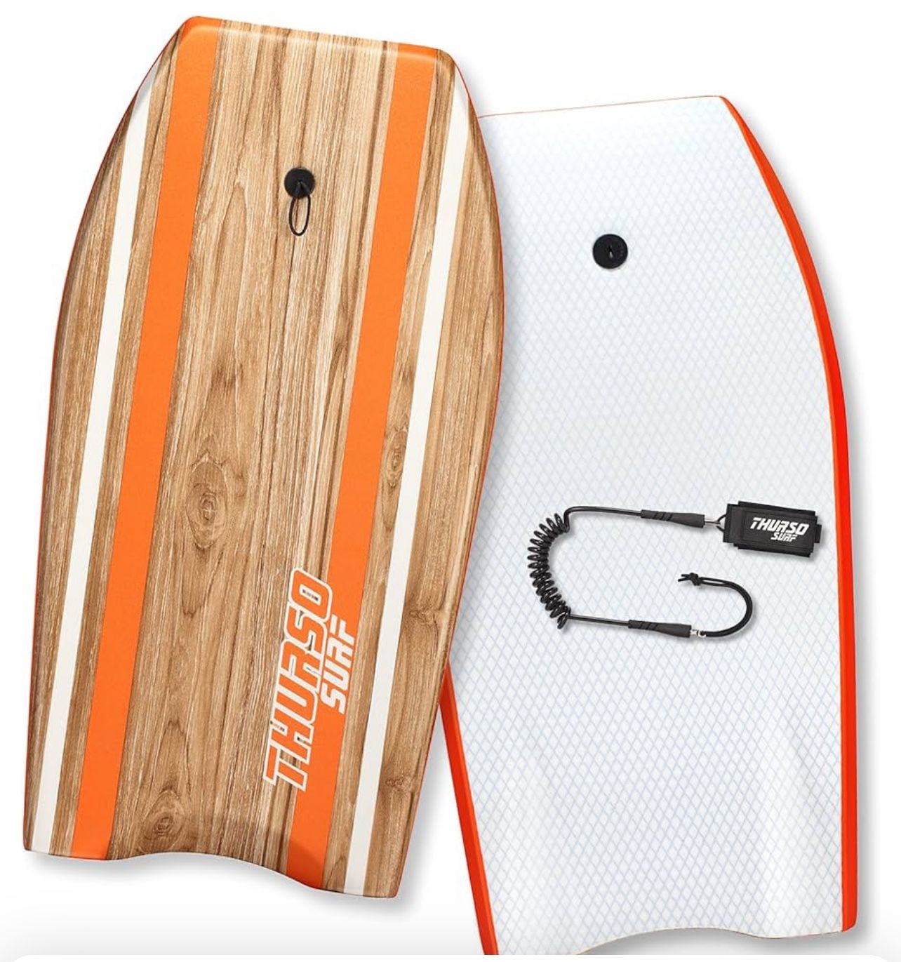 THURSO SURF Quill 42'' Bodyboard Lightweight Durable EPS Core IXPE Deck HDPE Slick Bottom FRP Stringer Crescent Tail Dual Channel Plastic Mesh with Do