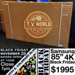 Samsung The frame 85 inch 4K TV Smart 2024 model Black Friday sale