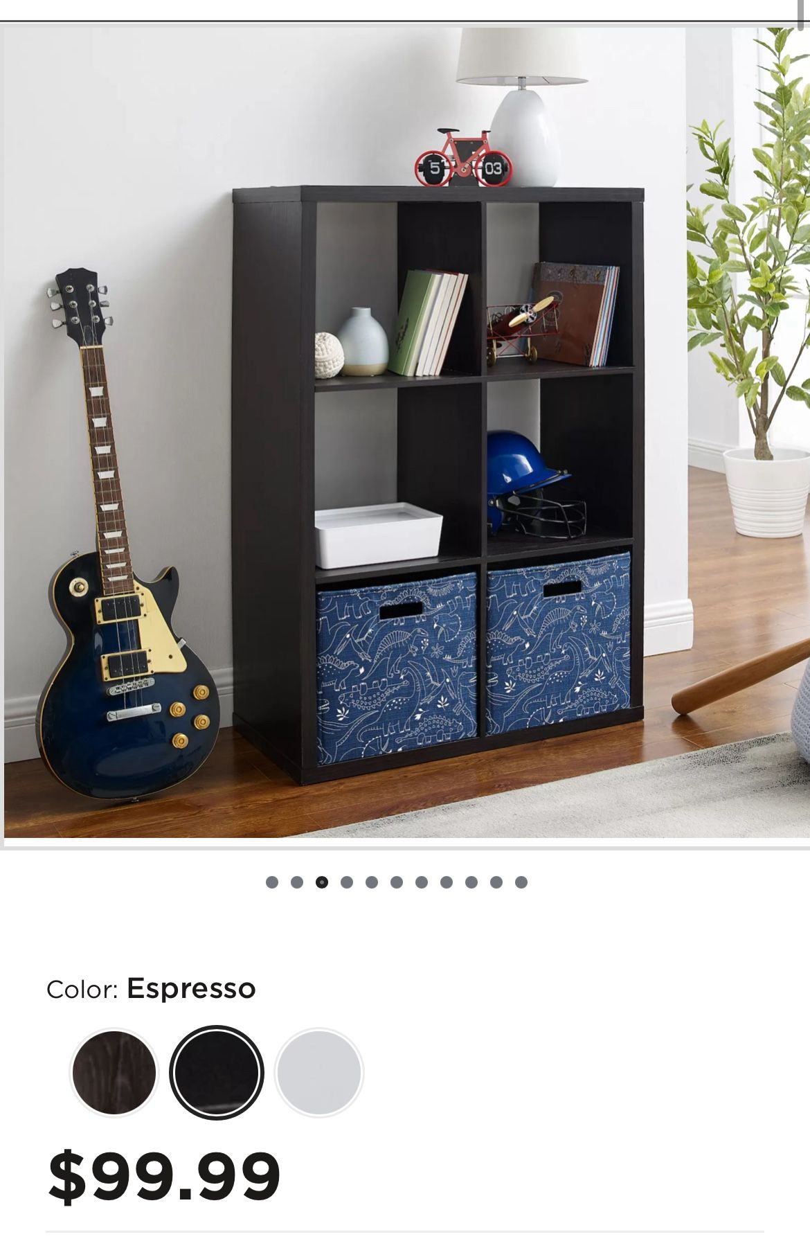 6 Cube Storage / Book Shelve - Wood - Expresso