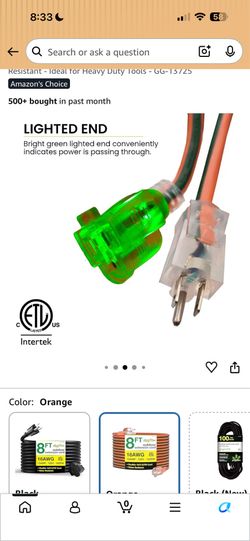 25 Feet Outdoor Extension Cord