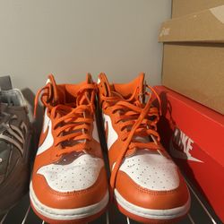 Nike “orange “ Hi Top Dunks 11.5