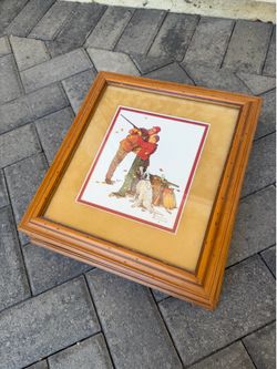 Norman Rockwell prints with frames