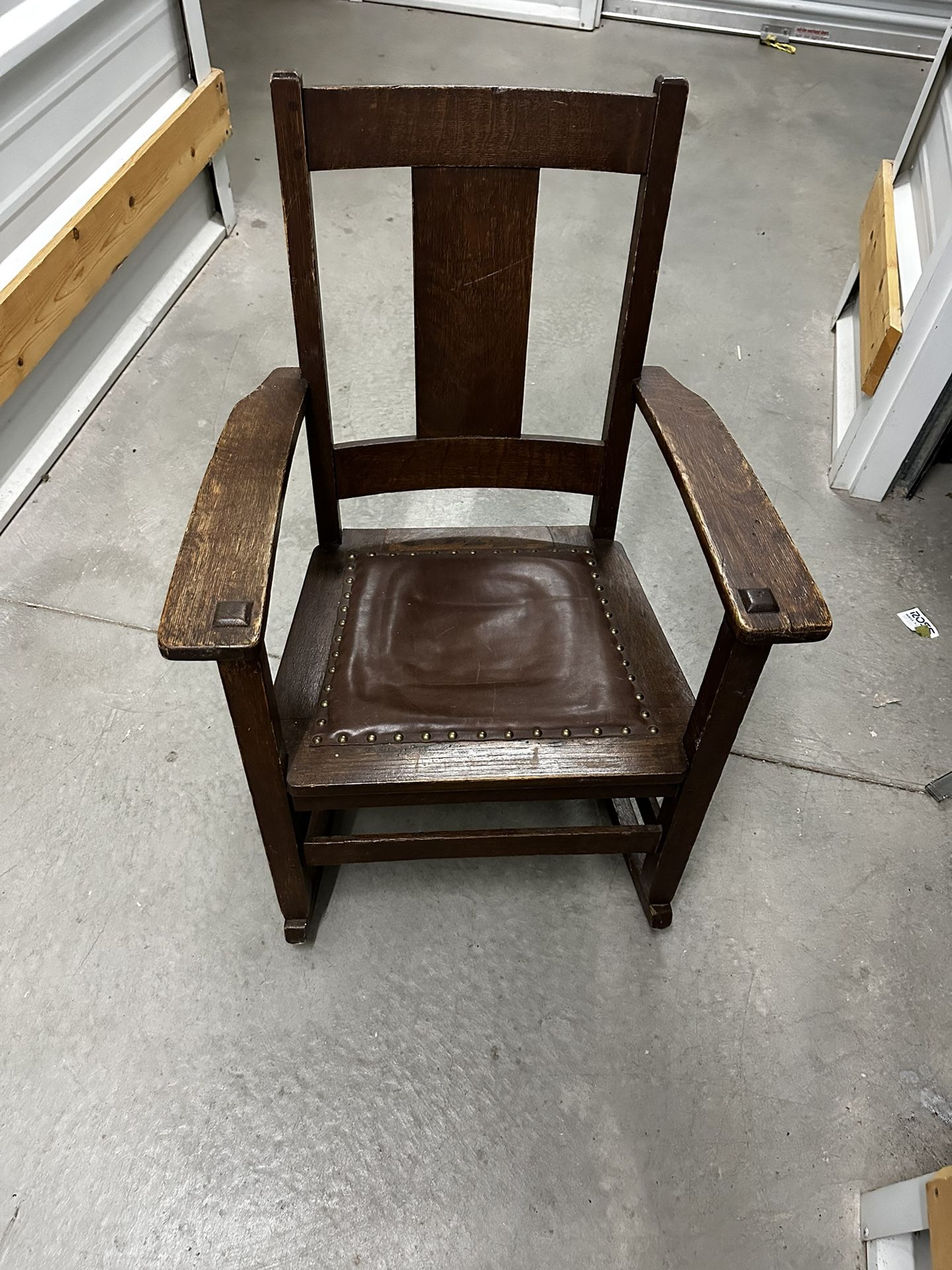 Genuine CHARLES P LIMBERT Mission Oak Arts Crafts ROCKER Rocking CHAIR
