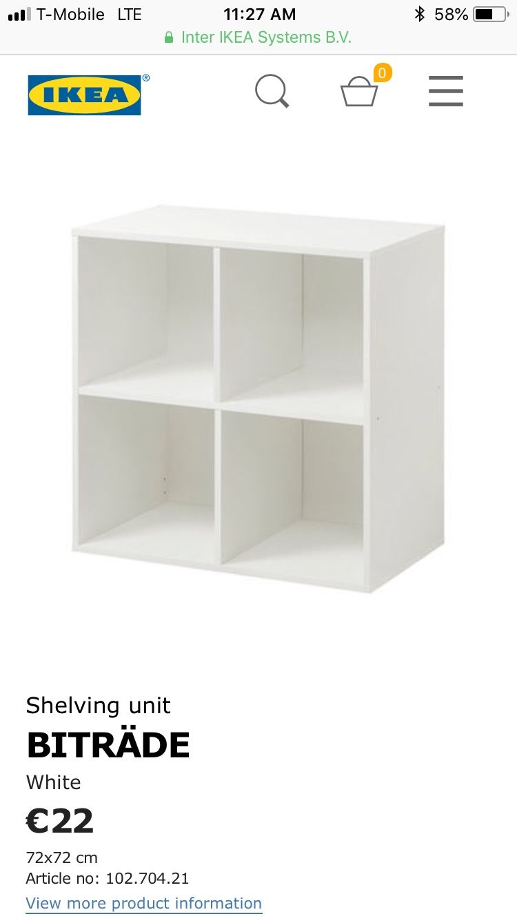 NATURAL Ikea bitrade shelving unit