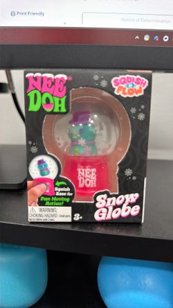 Needoh Snow Globe Squish N Flow Groovy the Dohman