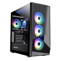 iBUYPOWER - Slate MR Gaming Desktop - Intel i5-11400F - 8 GB Memory - NVIDIA GeForce GTX 1050 Ti 4GB - 480GB SSD + 1TB HDD - Black