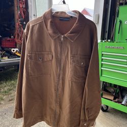 Men's Brown No Boundaries Heavyweight Shirt Jacket