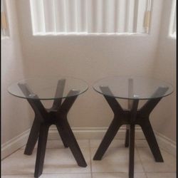 Set Of Two End Tables 