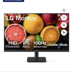 LG 27MS540W-B 27" IPS FHD 100Hz Monitor, 2x HDMI, Reader Mode, Black