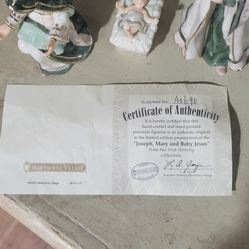 Hawthorne Village 2003 Irish Nativity Set $350obo