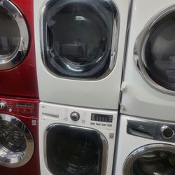 LG SET STEAM WASHER AND ELECTRIC DRYER WITH DOUBLE WASHER 