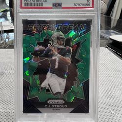 CJ STROUD  Prizm BREAK GREEN ICE