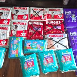 Diapers different sizes