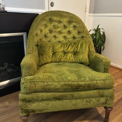 Vintage Olive Green Chair  