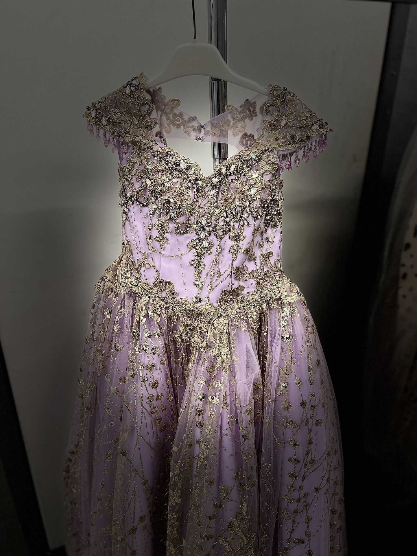 Kids Elegant Purple Dress