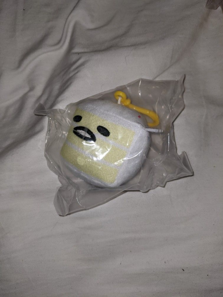 Gudetama Mystery Bag Plushie Keychain Birthday Cake