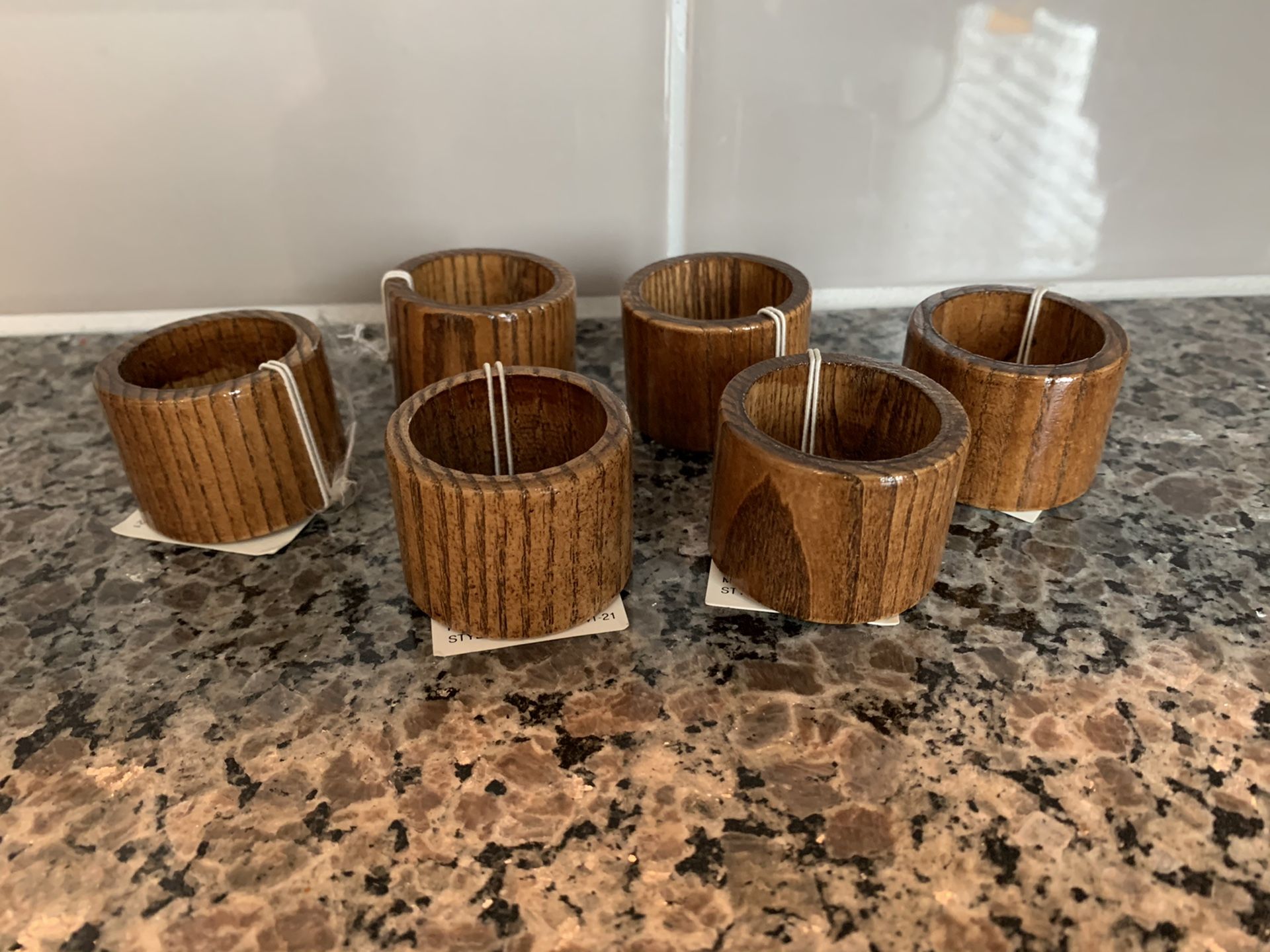 NEW Wood Napkin rings/cuffs